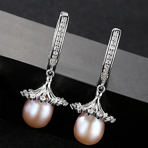 Женские серьги из серебра 925 пробы с натуральным жемчугом|earrings for|earrings for womenearrings