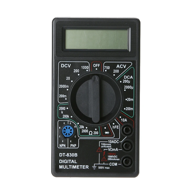 ЖК-цифровой мультиметр DT-830B Электрический вольтметр Амперметр ом Тестер AC/DC 750/1000 В Ампер Вольт Ом метр тестер