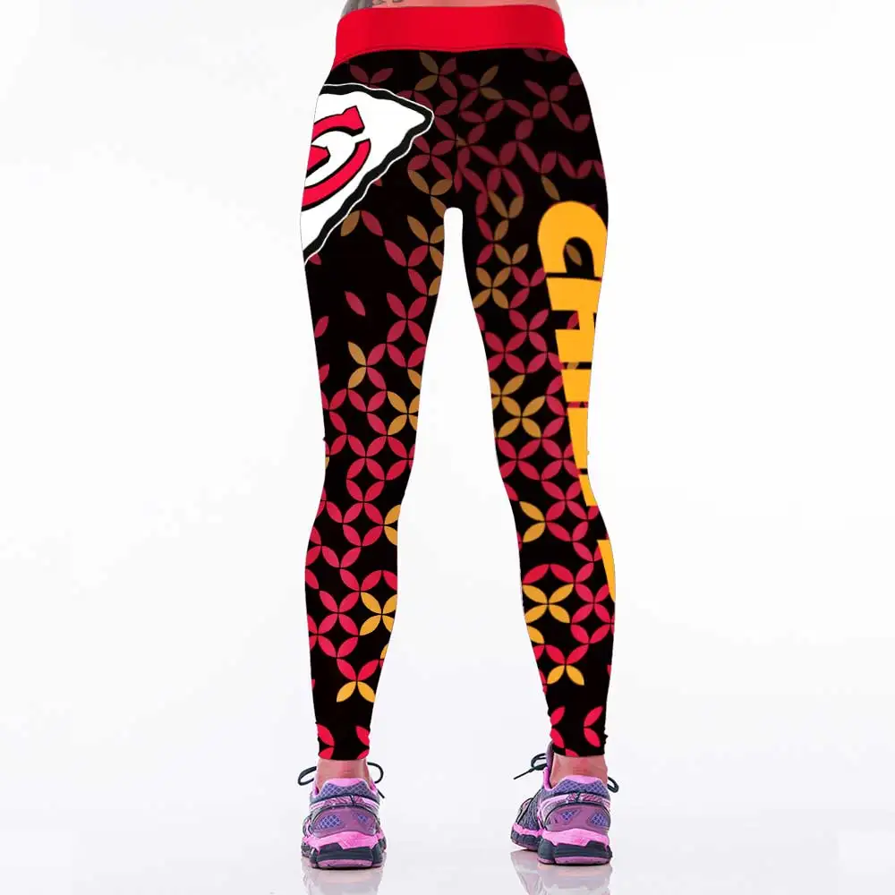 Мода Женщин Спортивные Леггинсы Американского Футбола 3D Отпечатано Легинсы