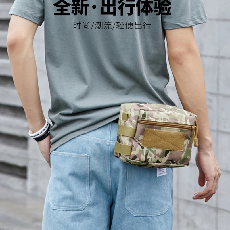 Muti-functional Molle Men's Tactical Pouch Utility Tool Organizer Easy Pocket Belt EDC Hiking Hunting Waist Pack | Спорт и