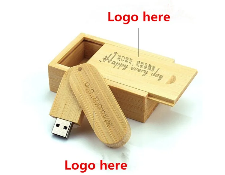 USB-флеш-накопитель деревянный с логотипом заказчика 4-64 Гб | Компьютеры и офис