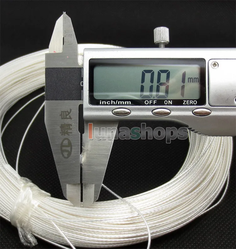 LN004381 10 м Acrolink посеребренный OCC сигнальный Проволочный Кабель с тефлоновым покрытием 0.12мм2 диаметр: 0,8 мм для DIY