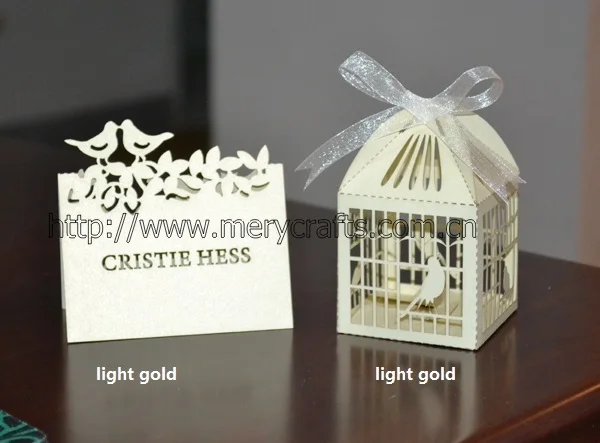 

100pcs, White Bird Cage Laser cut Wedding Candy Box Favor Box Party favor Box