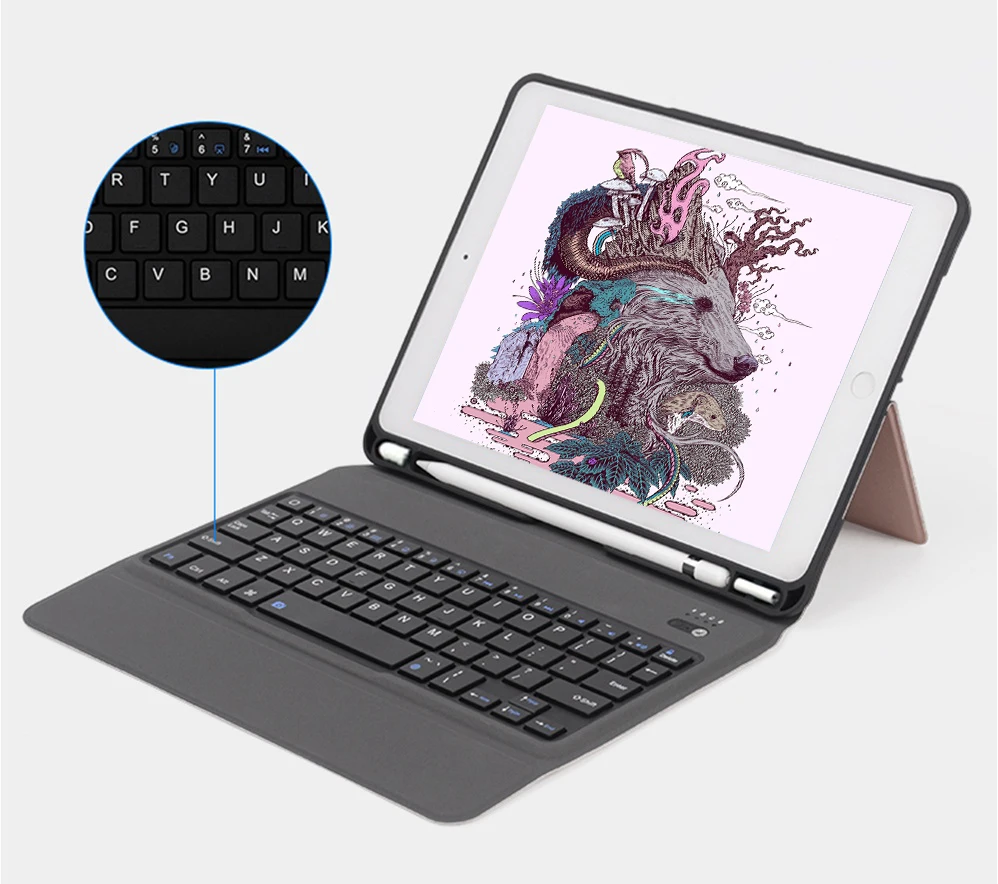 Чехол с клавиатурой Bluetooth для iPad 2018 9 7 Вт подставка карандашей ультратонкий