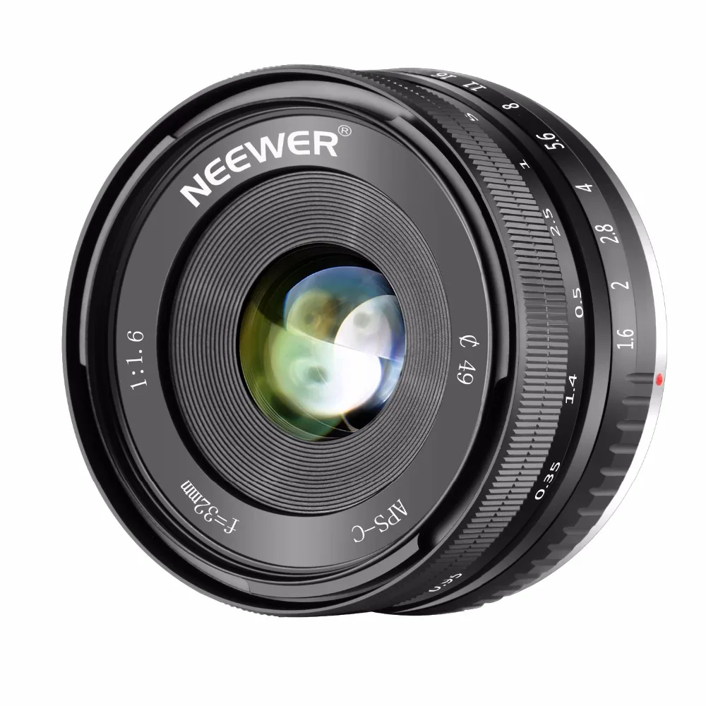 Neewer 32 мм F1.6 ручная Основная камера с большой диафрагмой и фиксированным