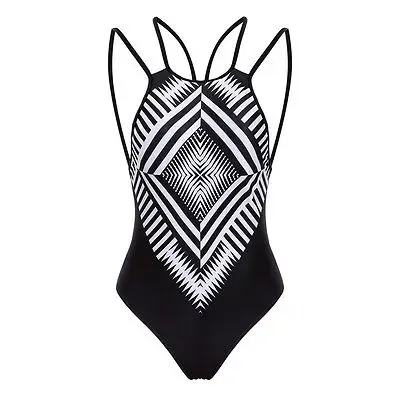 Лидер продаж женское бикини с подкладкой Цельный купальник монокини эффектом