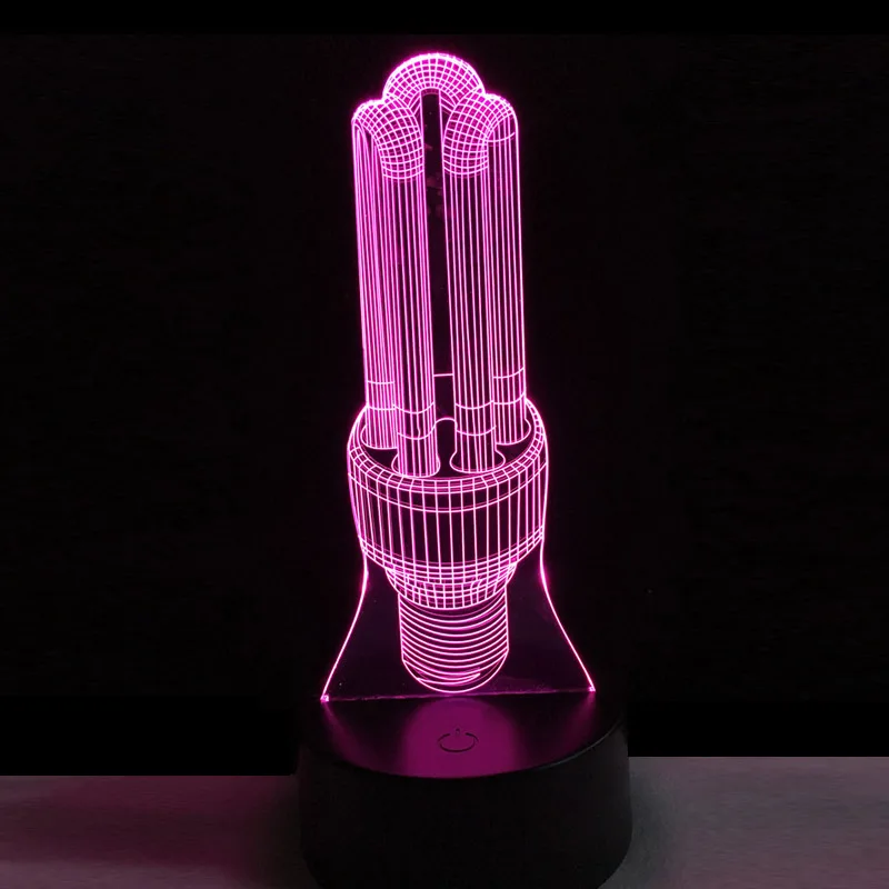 Новинка 2018 креативная современная лампа настольная для спальни 3D светодиодный