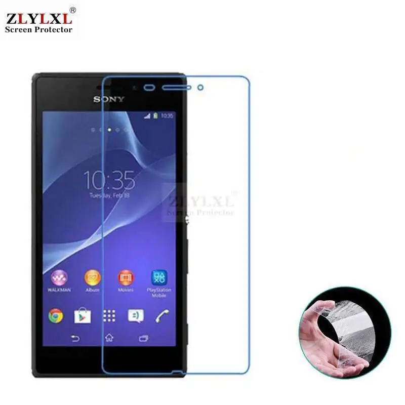 2 шт много закаленное стекло для sony Xperia M2 Aqua протектор экрана|Защитные стёкла и