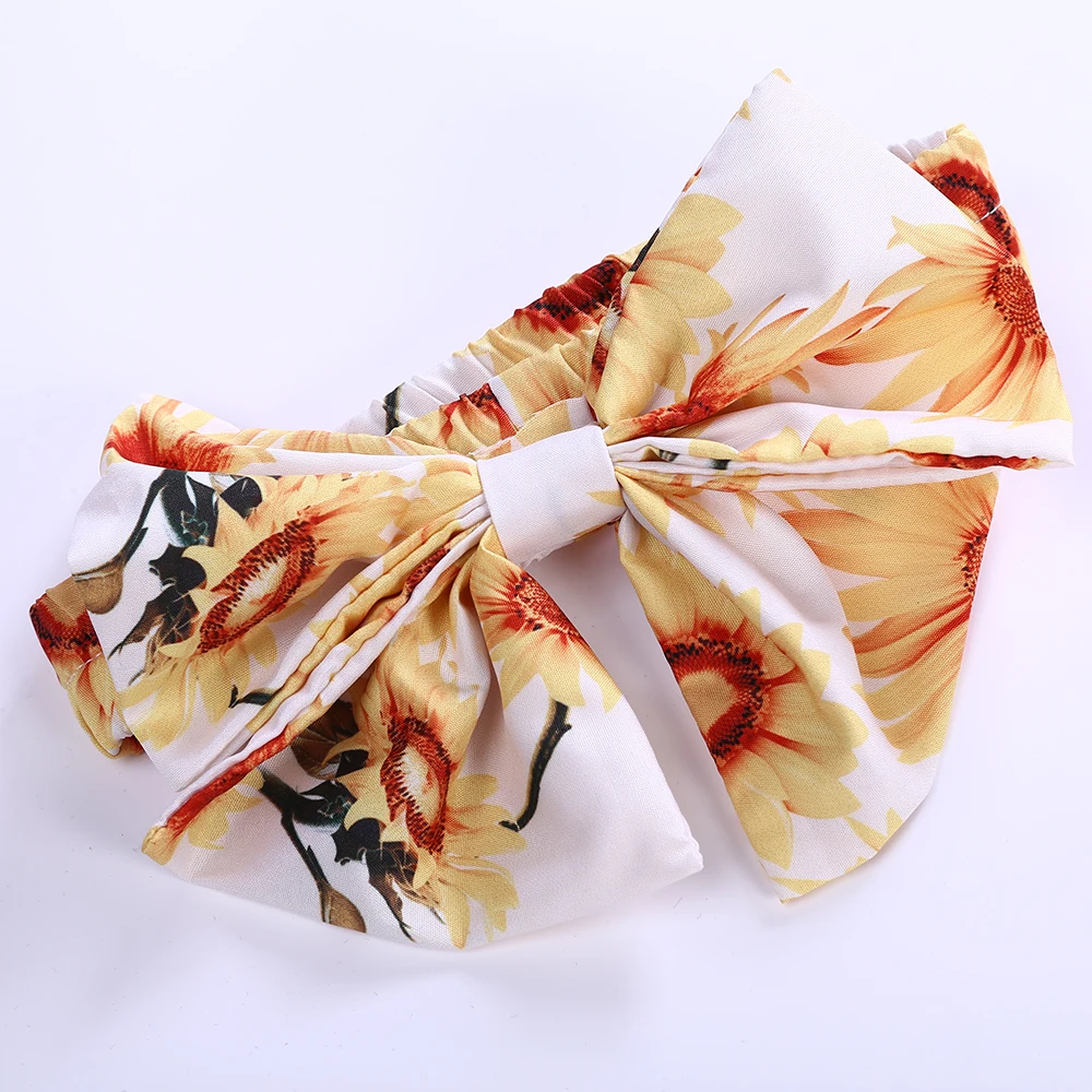 

Baby Girl Clothing Set Sunflower 3pcs Outfits Tops Pants with Headband Infant Newborn Baby Girls Clothes Set Summer Baby Clothes