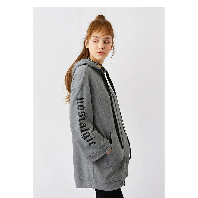 Женская куртка с длинным рукавом и капюшоном Windbreak весенне осенняя Повседневная