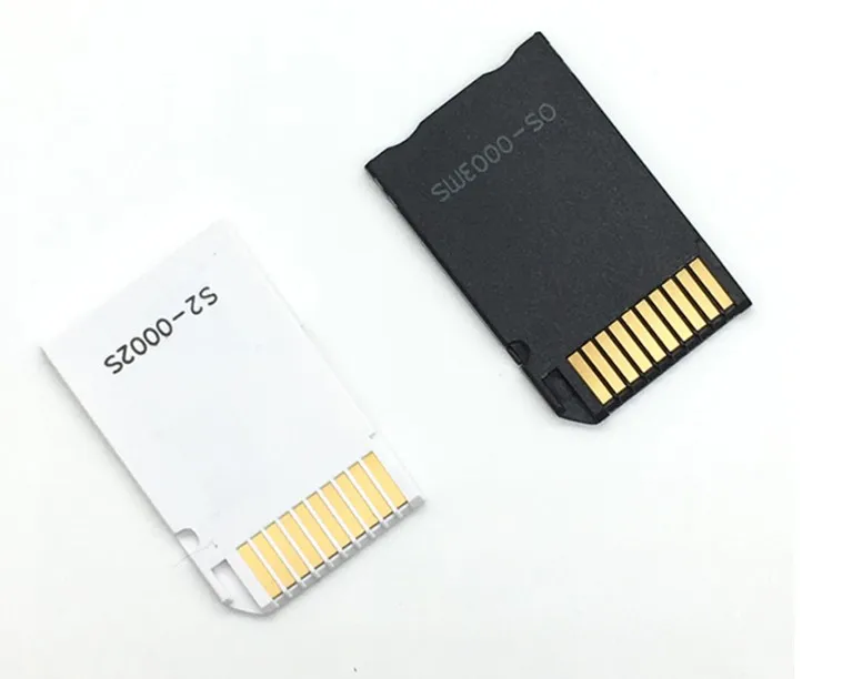 50 шт./лот картридер с одним и двойным слотом Новый Micro SD SDHC TF для MS Memory Stick Pro Duo Reader PSP