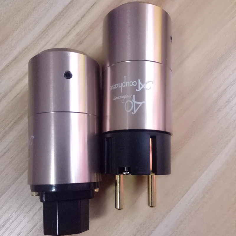 Hi-End пара Hifi Accuphase 40th EU Schuko Разъем питания IEC commector усилитель CD VCD dvd-плеер AC шнур питания разъем