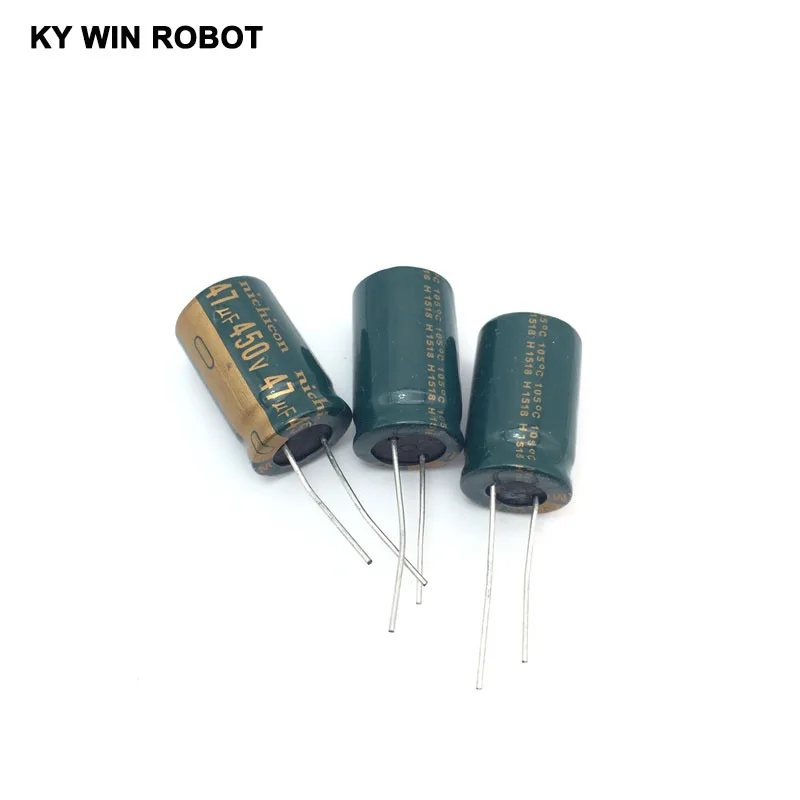 5 шт./лот 450V 47 мкФ 16*25 высокочастотное низкое сопротивление алюминиевый электролитический конденсатор с алюминиевой крышкой, 47(Европа) мкФ 450v