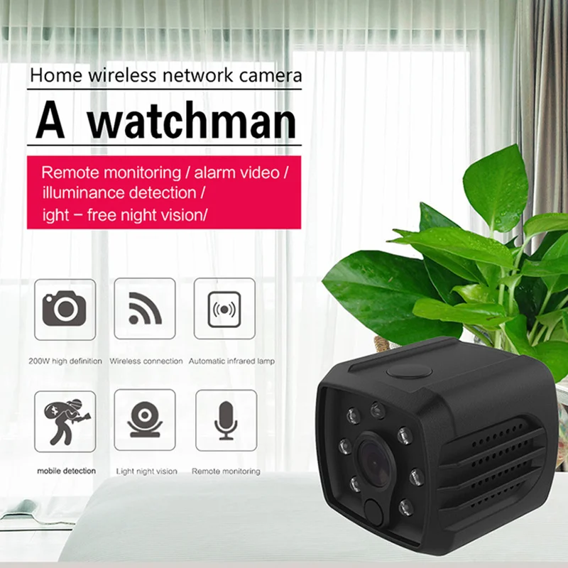 Мини 1080P WiFi IP камера наблюдения умная веб безопасности Удаленная наружная