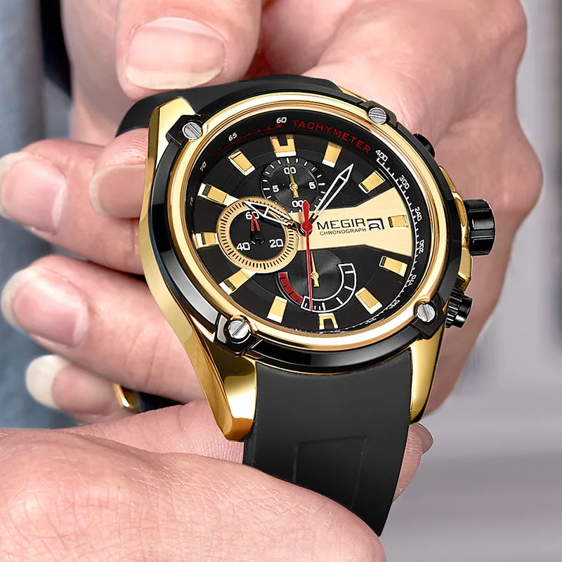 

Watch Mens Watches Top Brand Luxury Sport Men's Quartz Clock Waterproof Military WristWatch silicone Relogio Masculino Saat wach