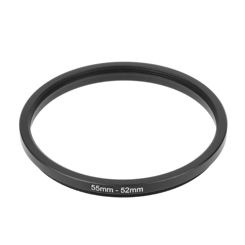 

55mm To 52mm Round Aluminium alloy Step Down Rings Lens Adapter Filter Camera Tool Accessory