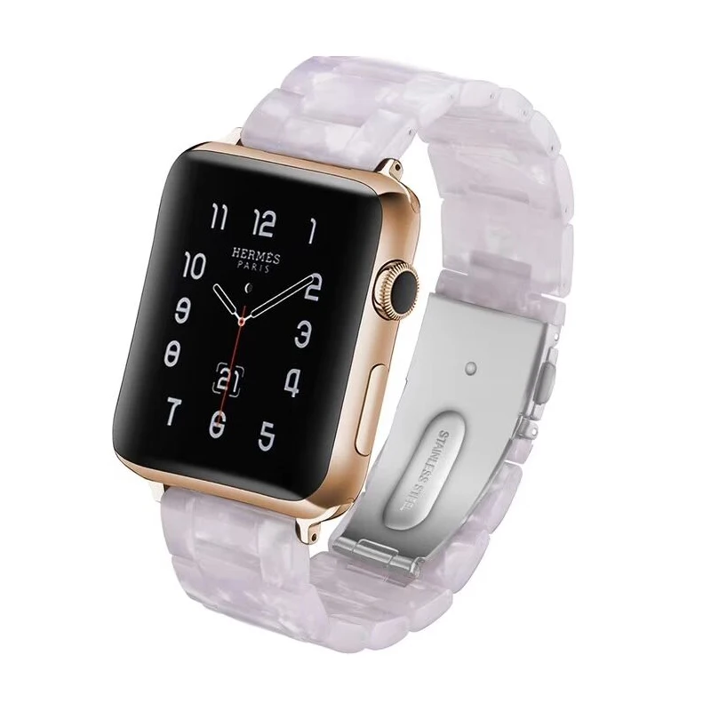 Ремешок из крестообразной смолы для apple watch 42 мм 38 iwatch series 3 2 1 браслет нержавеющей