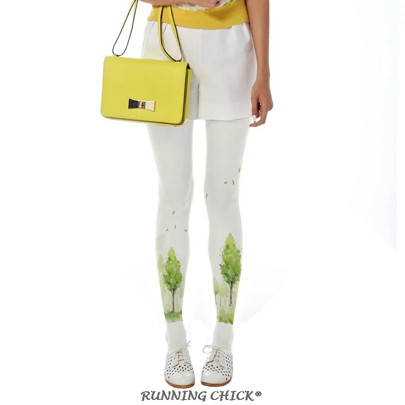 Мода 2018 новые выразительные весенние тонкие Недорогие колготки с принтом