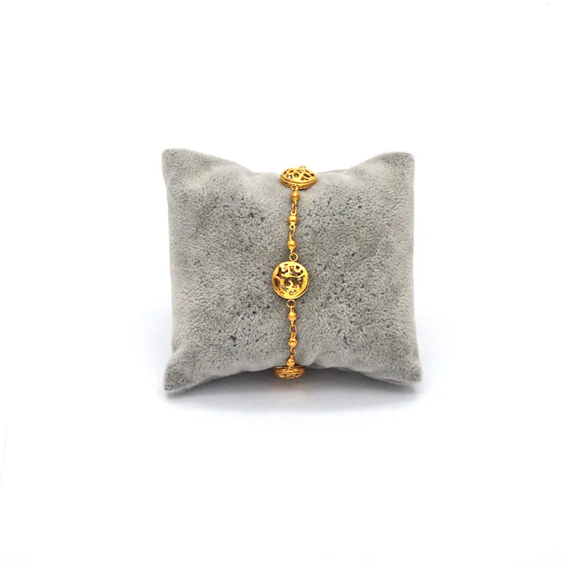 stainless steel gold bracelets round engraved hollow out flower for women Br0411163 | Bracelets