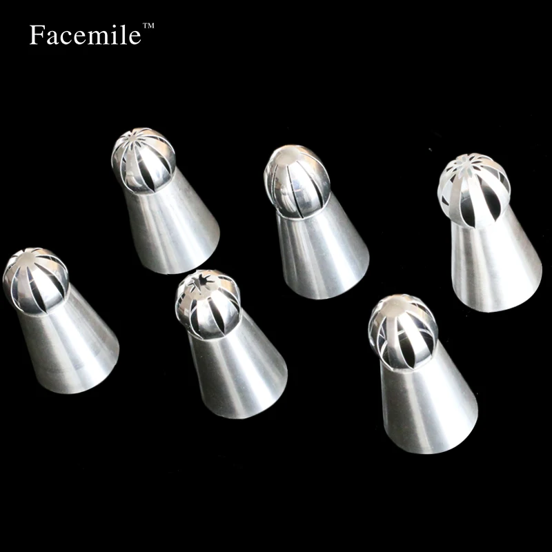 6 шт./компл. сферические наконечники шариков русская глазурь украшение для торта