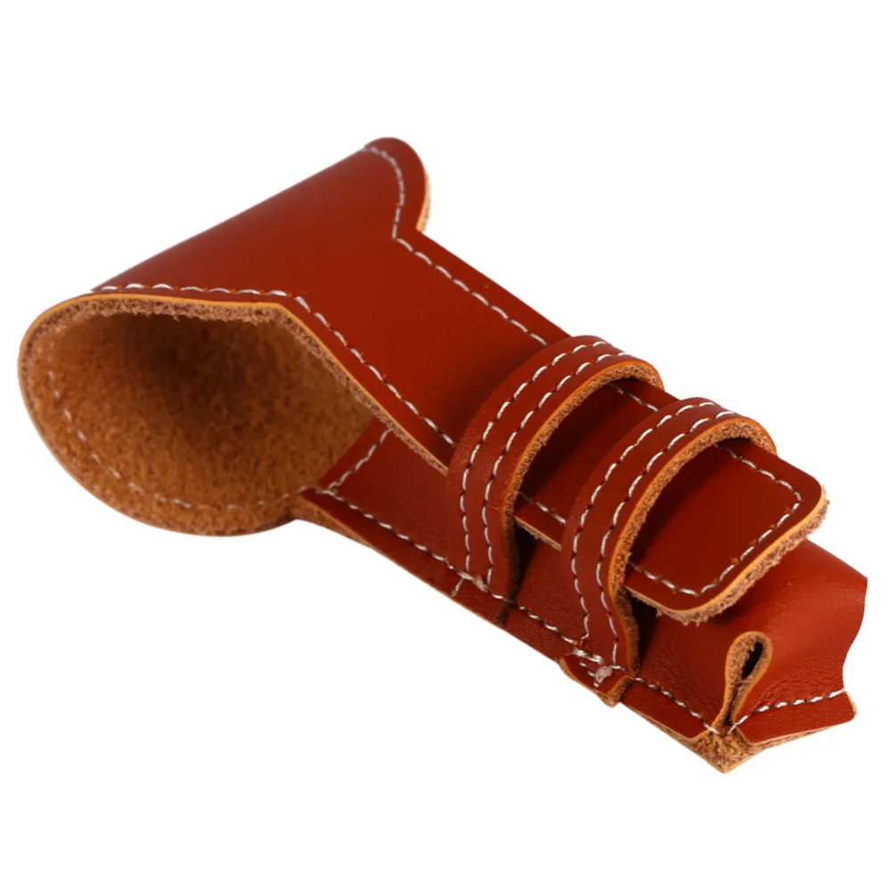 Подлинная Кожаный чехол бритвы Обложка безопасности Classic Double Edge для бритья Чехол