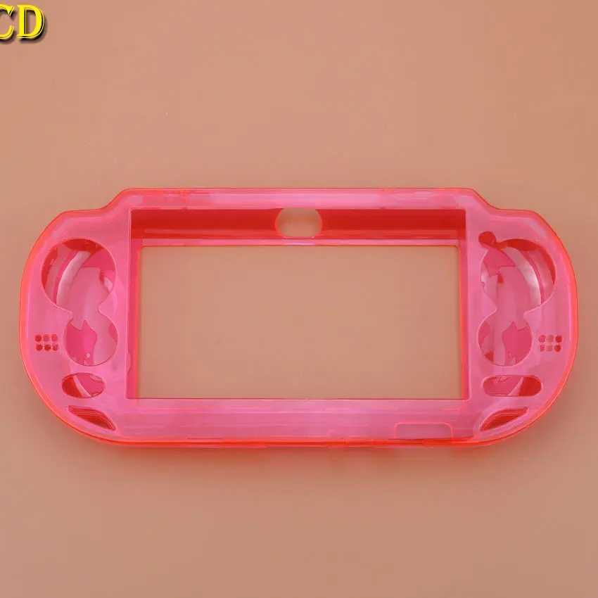 JCD 1 шт. Кристальный жесткий чехол для sony psv 1000 защитная кожа для PS Vita psv ita 1000 геймпад - Цвет: Transparent Red