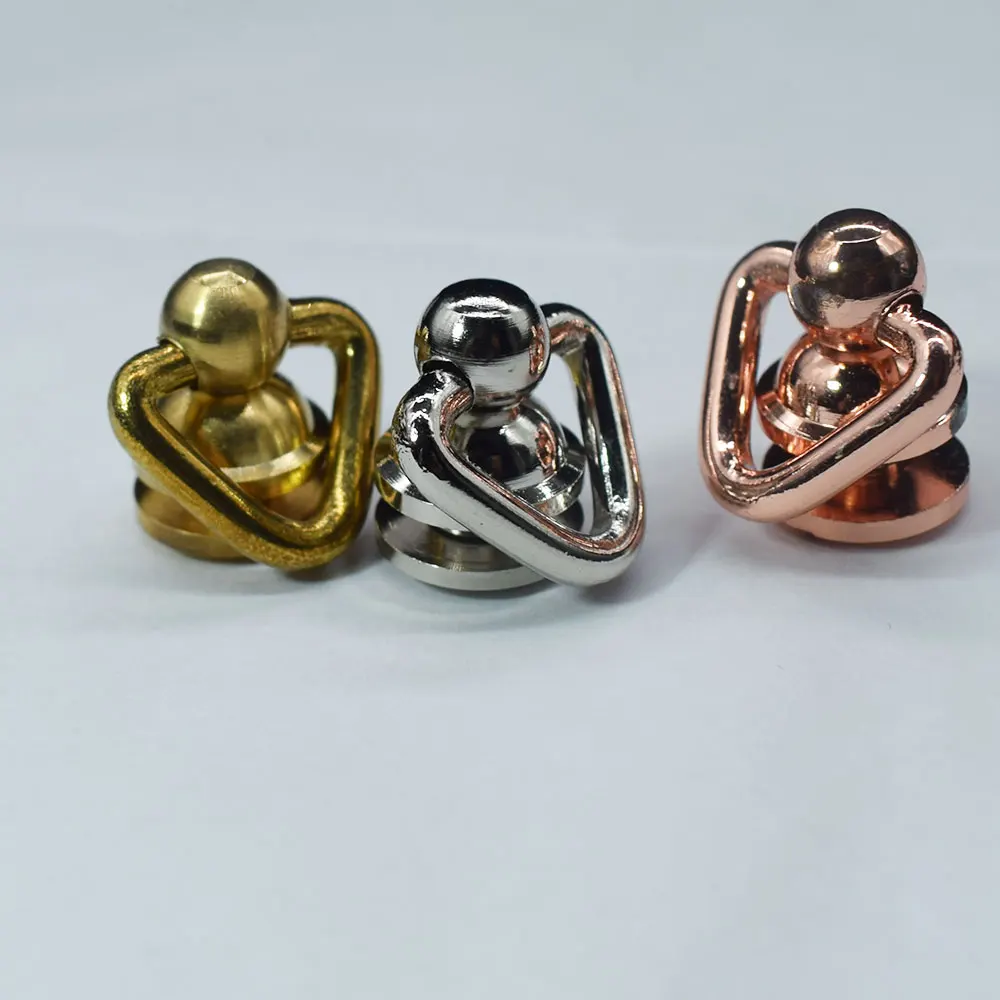 1 шт. цельная металлическая кнопка кольцо в форме сердца круглая головка шпилька