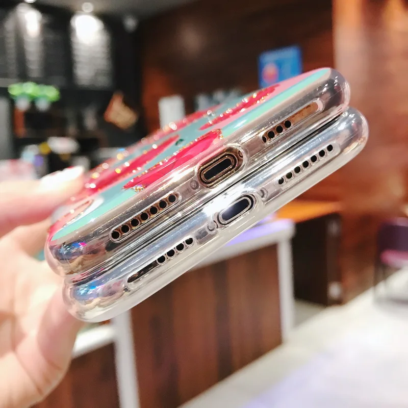 Lovely heart Rhinestone Cases For iPhone XS MAX XR 6 6s 7 8 Plus X Case Transparent Frame TPU Cover Phone Funda Coque Girl |