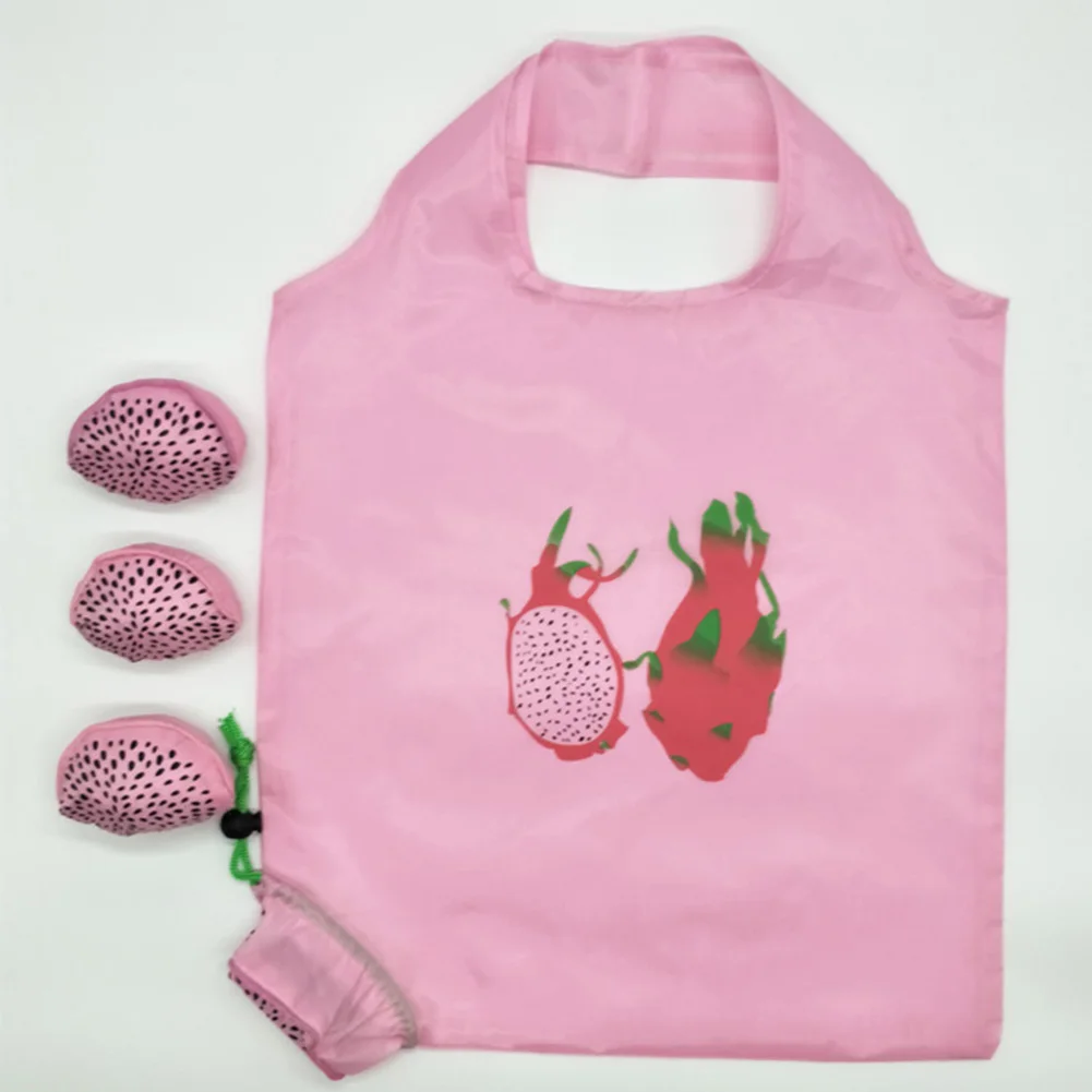 Innovative Vegetable Fruit Green Bag Portable Folding Shopping Bag Cute Storage Reusable Grocery Tote Eco-friendly Organizer Bag