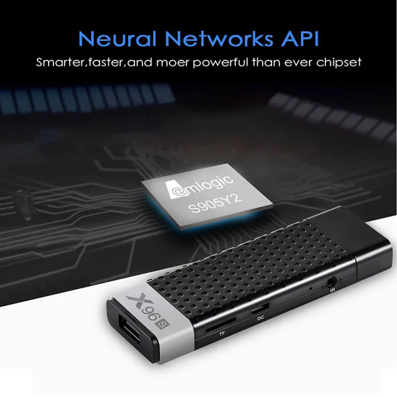 X96S Мини ПК 2G 16G Android 8 1 TV Box Amlogic S905Y2 DDR4 4 Гб RAM 32 ГБ ROM Stick 5G WiFi BT 2 4K HD Smart Media