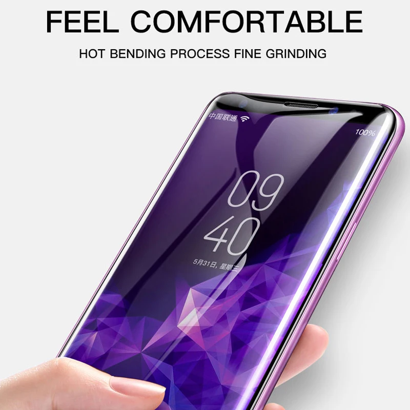 3D полное покрытие для Samsung Note 9 Защитное стекло экрана на Galaxy S8 S9 Plus S 8 защитное Note8