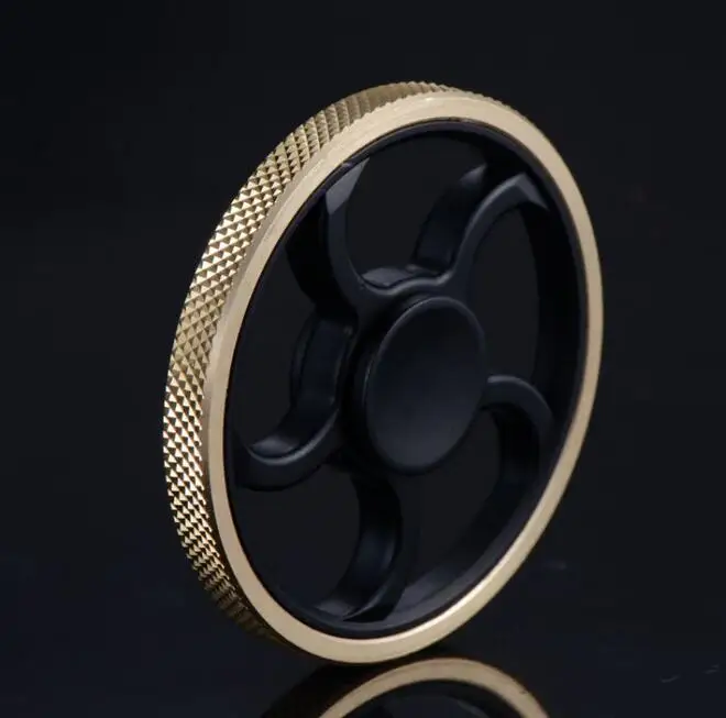 Новый Пальца Гироскопа Декомпрессии Непоседа spinner Меди Пять Листьев Стент EDC