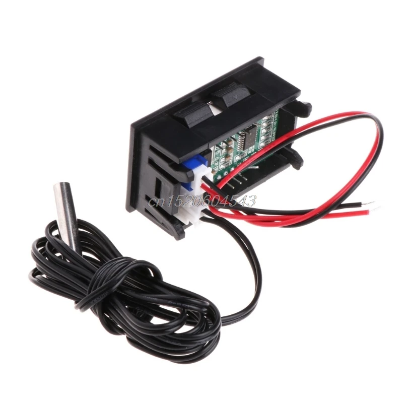 Цифровой светодиодный термометр 12 В с зондом для измерения температуры 50 ~ 110