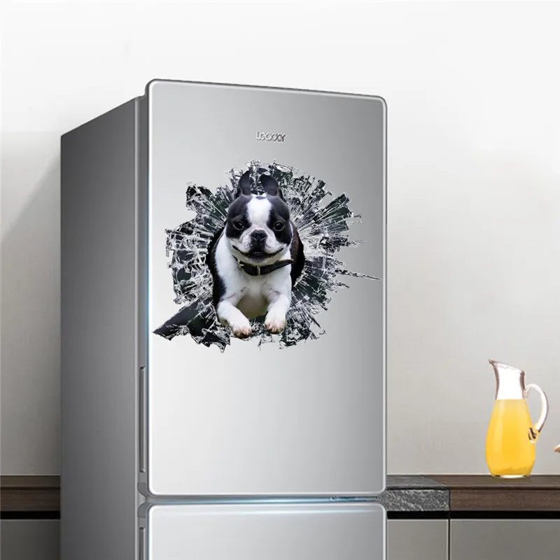 3D наклейки для унитаза с мультяшными животными на сиденье милые кошек собак