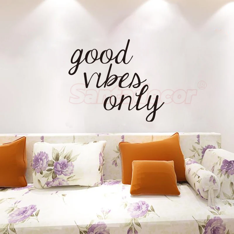 Виниловые Настенные стикеры Good Vibes Только для домашнего декора украшения дома