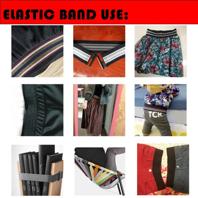 2 ярдов/партия плоская эластичная лента аксессуары для пошива одежды нейлоновая