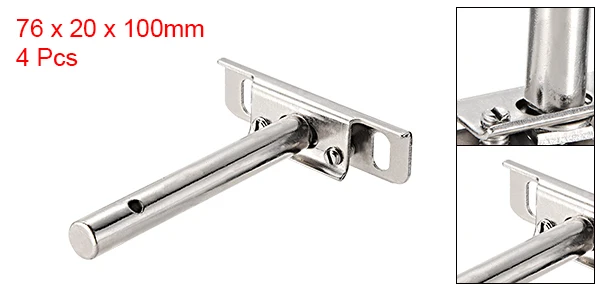 76mm x 20mm x 100mm Uxcell 4 шт. невидимые плавающие кронштейны для полки регулируемые глухие полки плавающие Опорные кронштейны Скрытое крепление для домашней стены DIY - Цвет: 76mm x 20mm x 100mm