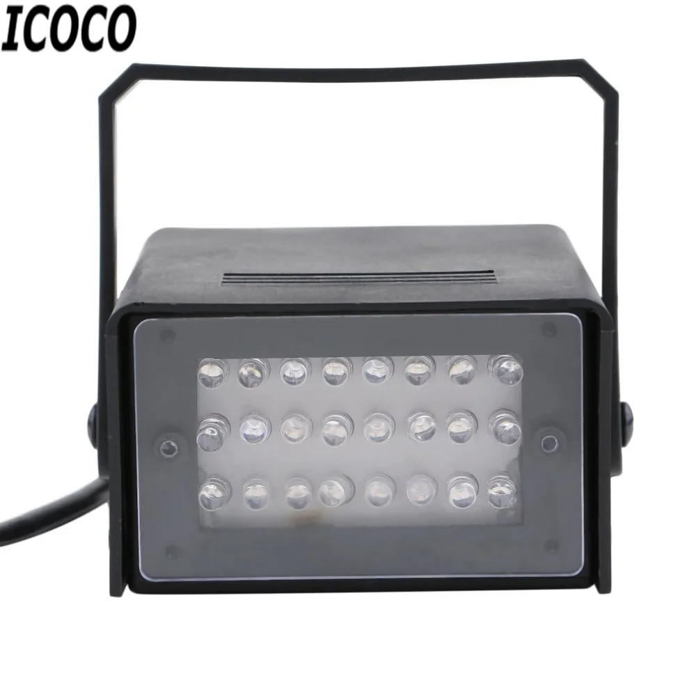 Новинка 2017 года миниатюрная светодиодная Стробоскопическая диско лампа ICOCO с 24