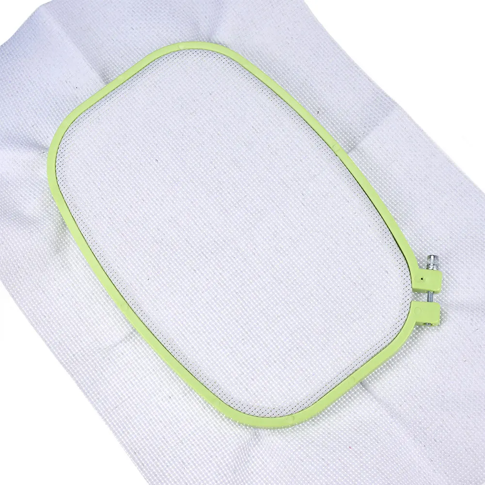 

4PCS Plastic DIY Embroidery Hoops Square Shape Cross Stitch Hoops Frame Ring Household Craft Embroidery Set Sewing Accessories