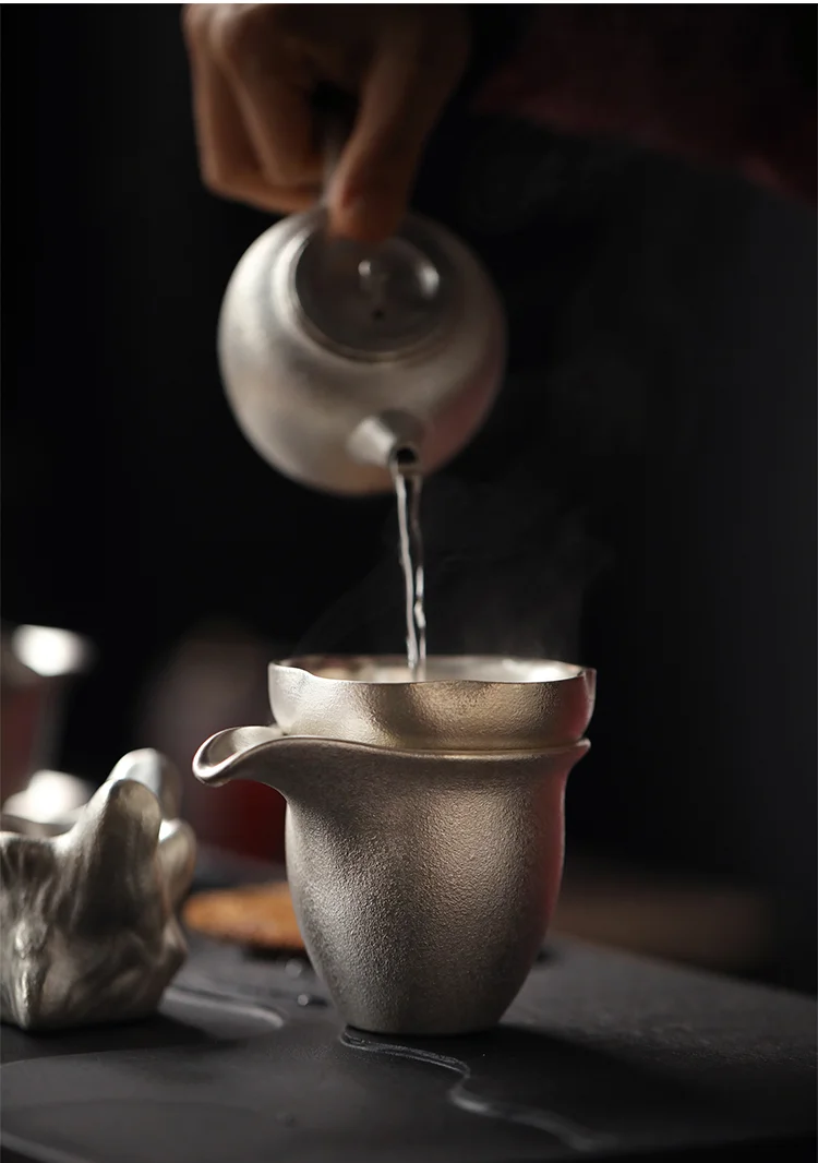 TANGPIN 999 Серебряный и керамический чайник Gaiwan, чайная чашка ручной работы серебряный чайный сервиз набор