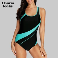 charmleaks one piece women sports swimsuit sports swimwear padded bikini backless beach wear bathing suits monokini