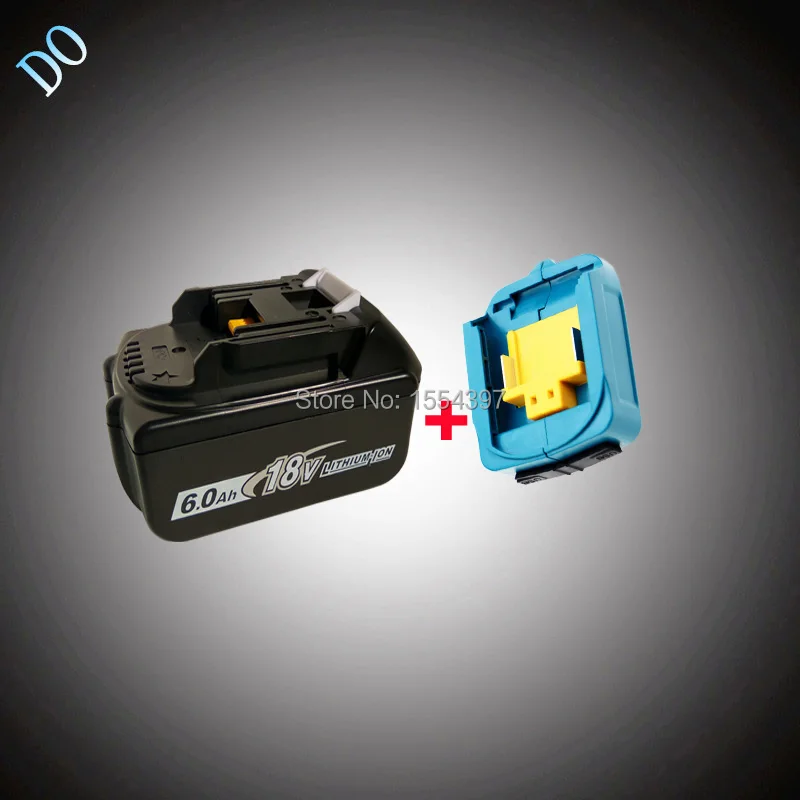 Новый 18 В BL1860 Li Ion 6000 мАч с USB адаптер для замены Makita BL1840 BL1830 BL1850 Перезаряжаемые