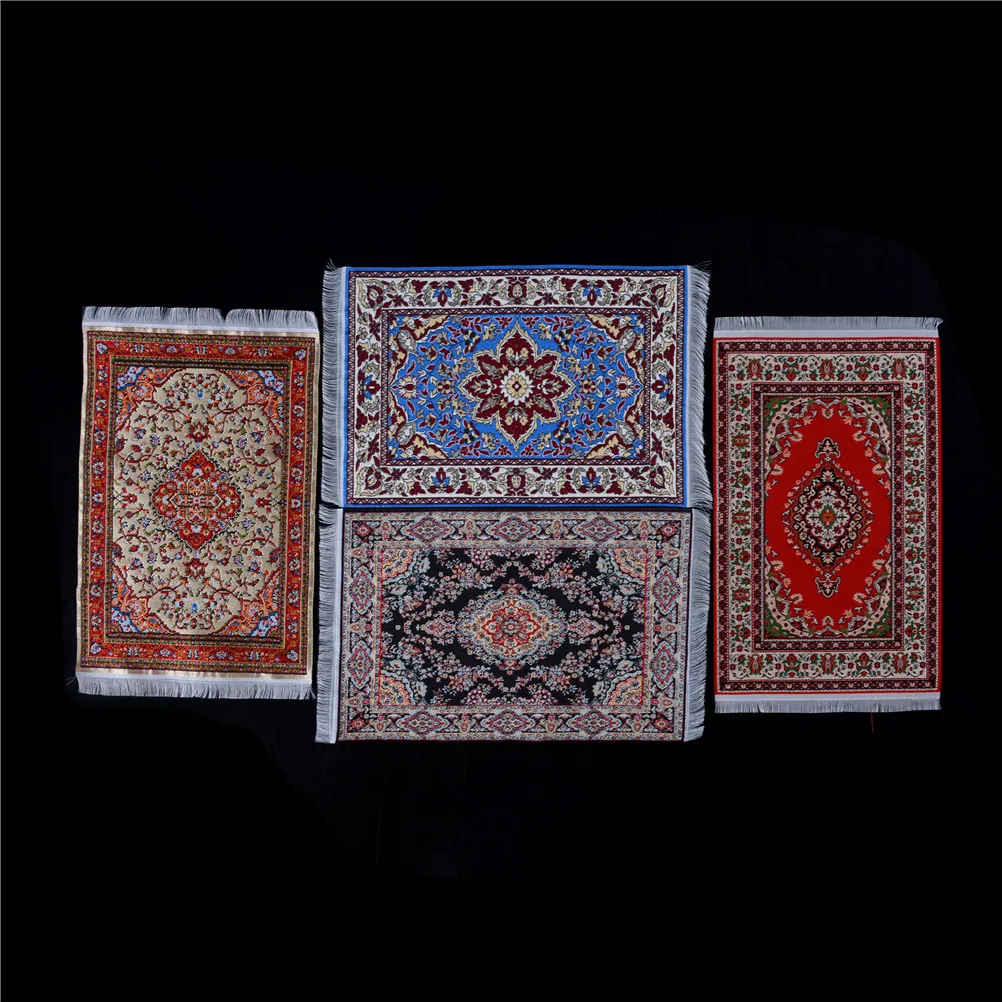 1 шт. кукольный домик шелковый ковер мебель миниатюрный тканый кукольная игрушки