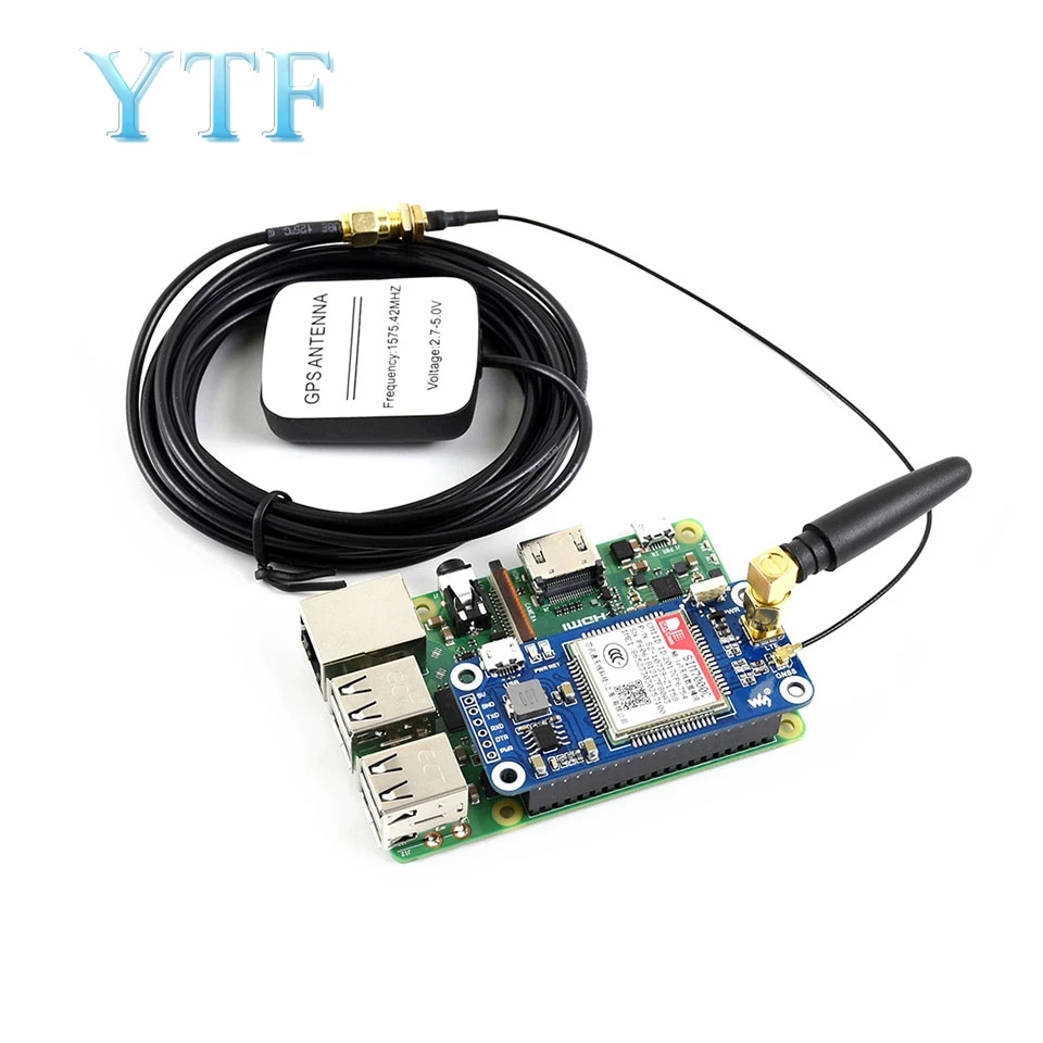 Плата расширения Raspberry Pi SIM7000C NB IoT/eMTC/EDGE/GPRS/GNSS 4G для связи|Аксессуары