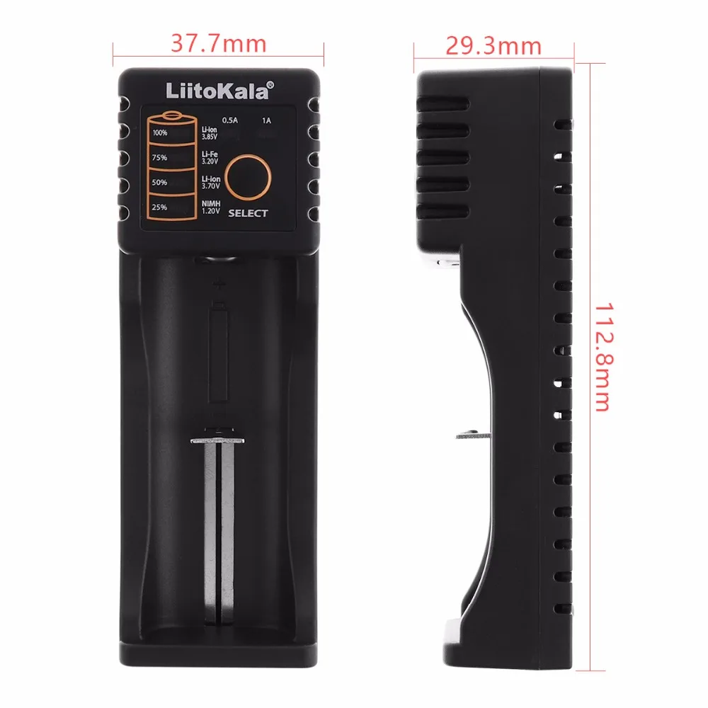 Liitokala Lii 100 USB умное зарядное устройство с Светодиодный индикатор для 1 2 В 3 7 в 8 AA AAA