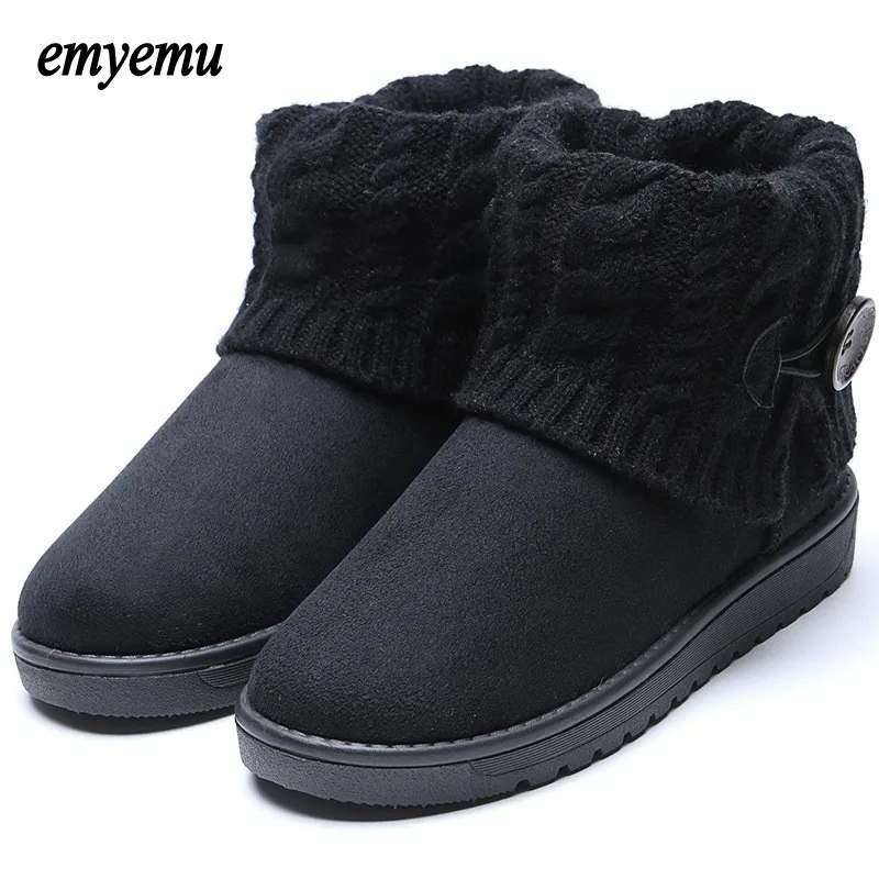 6 color Women Boots Warm Fur Cotton Winter Shoes High Quality Cozy Women's Soft Ankle Snow Flat Woman | Обувь