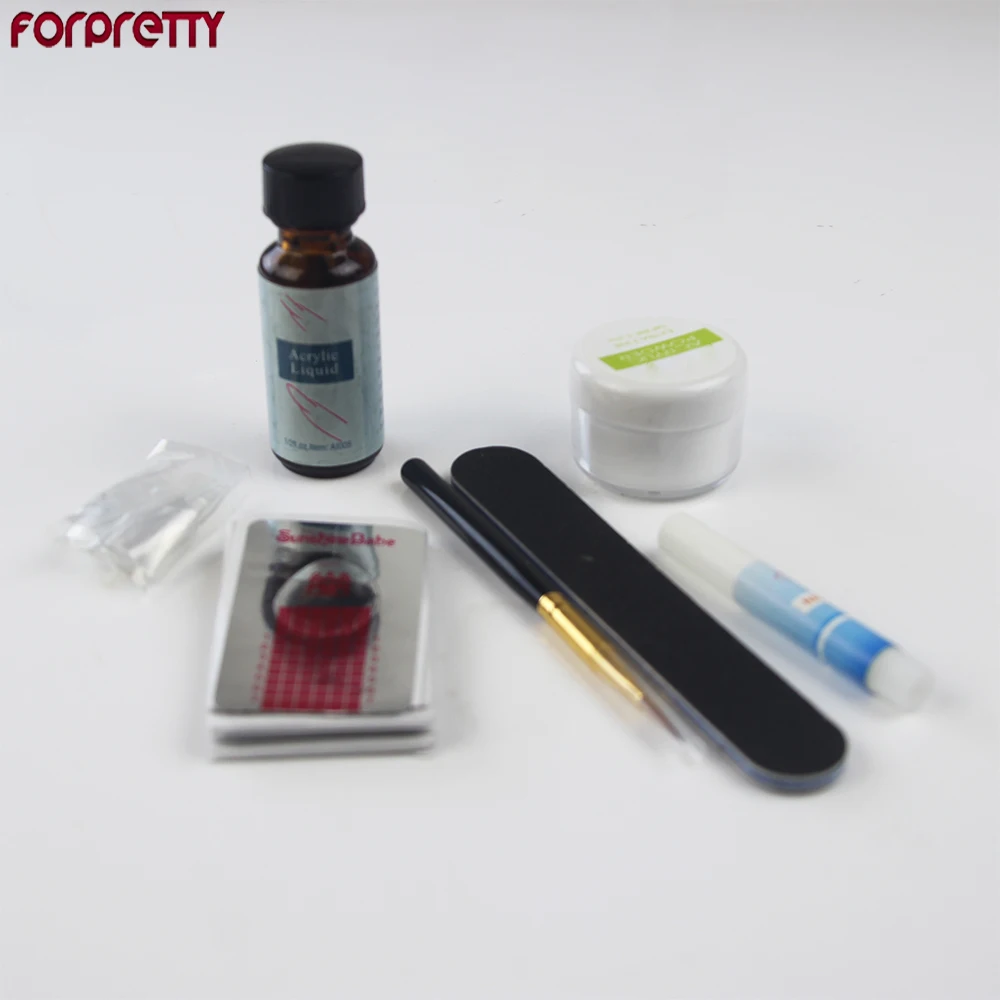 Acryl ic порошок и жидкий Набор предметов для изо продукция для ногтей набор прозрачный акрил кисти Nagel Советы Ongle файл Unhas форма Acrilico