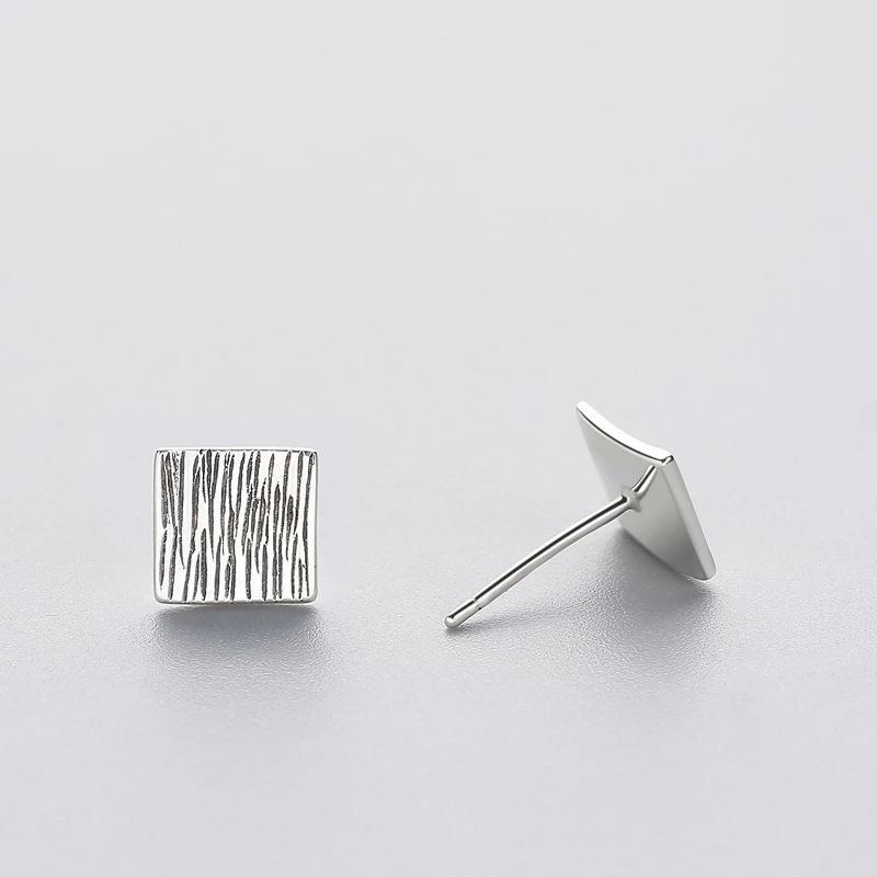 Женские серьги гвоздики INZATT винтажные Геометрические Квадратные из настоящего
