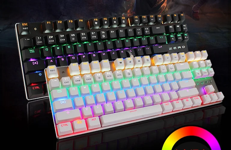 Клавиатура Metoo Механическая Проводная с подсветкой 87 клавиш Русская раскладка |