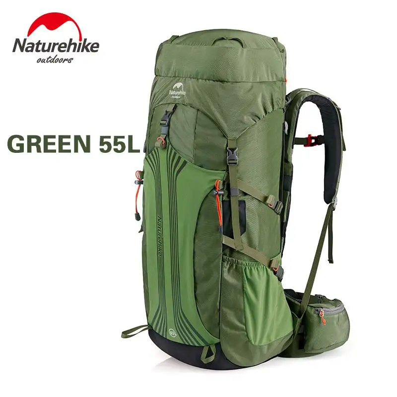 Naturehike походный рюкзак, профессиональная сумка для скалолазания 45л/55Л/65л, большой объем, походный рюкзак для походов, походов, путешествий - Цвет: 55L-Green